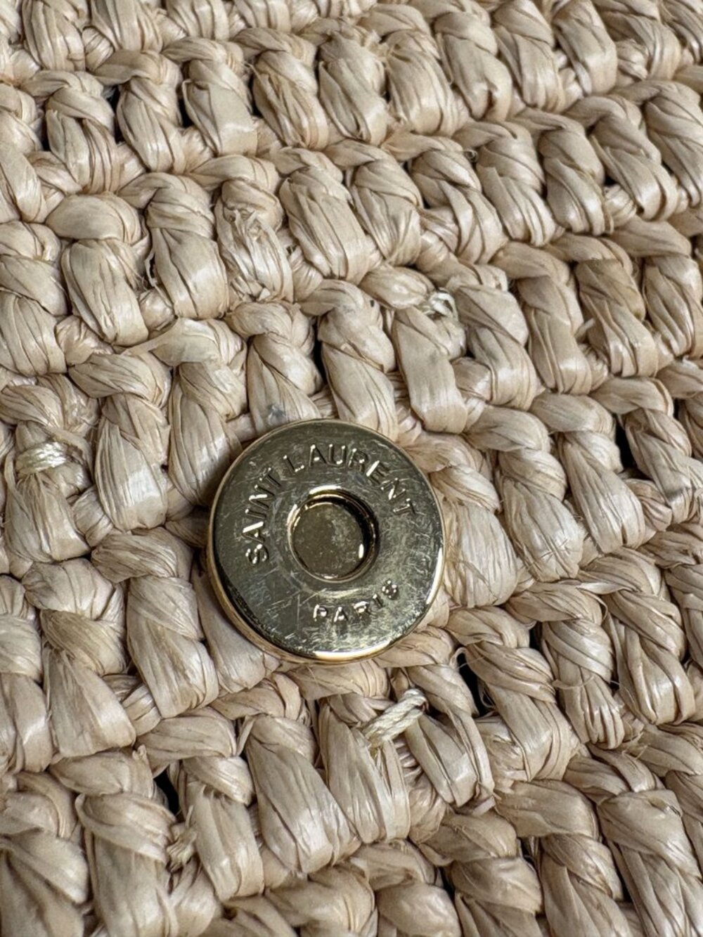 Yves Saint Laurent Icare Sunglasses Case in Raffia - Picture 7 of 7